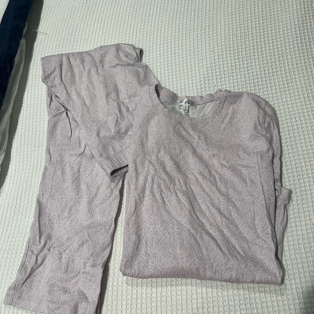 LAKE pajamas Women's Light Purple long sleeve long pants size Small